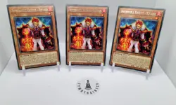 YU-GI-OH - 3x Infernoble Knight - Roland - AMDE-EN050 Rare 1st Edition Playset - Image 1
