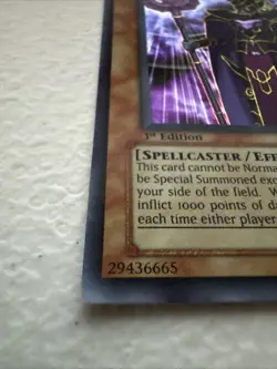 Yugioh Dark Eradicator Warlock SD6-EN001 1st Edition Ultra Rare LP - Image 2