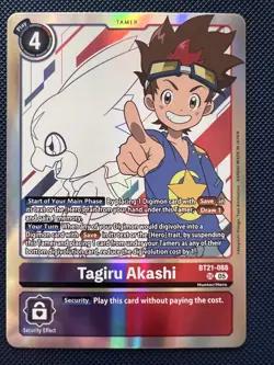 Digimon Card Game Tagiru Akashi BT21-088 SR Holo NM - Image 1