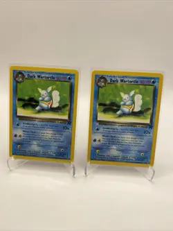 DARK WARTORTLE 46/82 Pokemon Card TCG Team Rocket Vintage WOTC Unlimited Lot 2 - Image 1