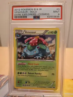 Venusaur ALTERNATE HOLO RARE 3/108 Pokemon BW Dark Explorers Card PSA 9 - Image 1