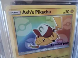 Pokemon Cards promo sr v ash's pikachu vmax secret sm108 ex graded art card b19 - Image 2