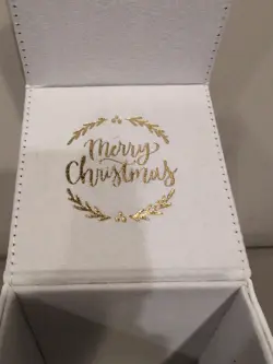 Pokemon Christmas Eevee White Leatherette Flip Card Deck Box Magnetic Closure - Image 3