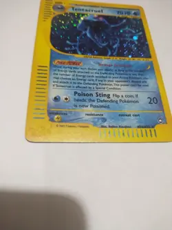 Nice Holo Rare H26/H32 Aquapolis WoTC Pokemon Card 2002 Vintage Tentacruel - Image 4