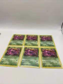Dark Muk 41/82 Six Copies Of The Card In Near Mint Condition - Image 1