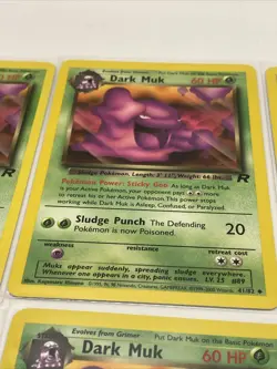 Dark Muk 41/82 Six Copies Of The Card In Near Mint Condition - Image 3