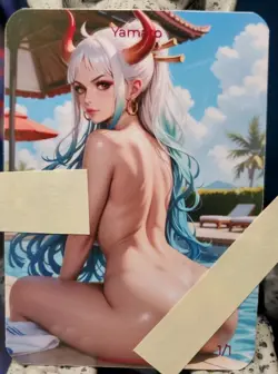 1/1 Only 1 Made Yamato Pretty Pool One Piece Spicy Topless Lonestar Customs Card - Image 1