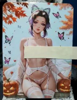 1/1 Only 1 Made Shinobu Fall Demon Slayer NSFW Lonestar Customs Waifu Card - Image 1