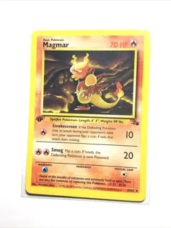 MAGMAR - 39/62 - 1st Edition Fossil - Pokemon Card - NM - Image 1