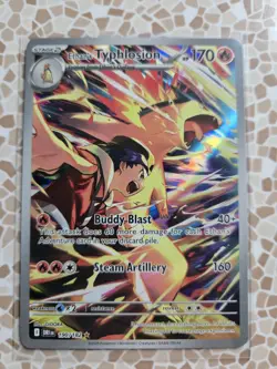 Pokemon TCG Ethan's Typhlosion Full-Art Rare Card 190/182 Destined Rivals - Image 1