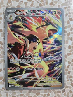 Pokemon TCG Ethan's Typhlosion Full-Art Rare Card 190/182 Destined Rivals - Image 2