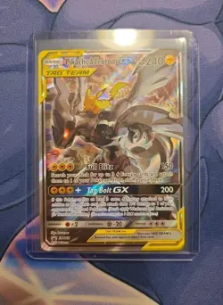 Pokemon Pikachu & Zekrom GX SM168 Tag Team Promo Card Full Art Card - Image 1