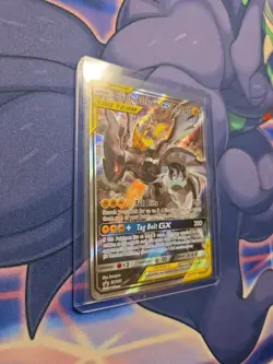 Pokemon Pikachu & Zekrom GX SM168 Tag Team Promo Card Full Art Card - Image 3