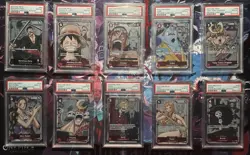 ENGLISH- SEQUENTIAL one piece premium card collection 25th anniversary set PSA10 - Image 1