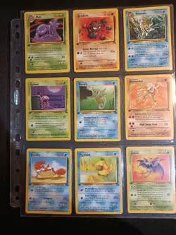Pokemon Fossil 1st Editions (Set of 9 cards) - Image 1