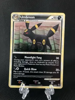 Pokemon Umbreon Undaunted HGSS Holo Ultra Rare Card 10 - Image 1