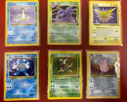 Vintage Pokemon Card Lot (Fossil, Jungle, Base Set 2) - Image 1