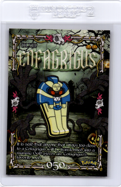 Cofagrigus Peruvian Halloween Pokemon Card - Image 1