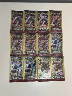 Lot of UNOPENED Pokemon XY Breakthrough Booster Packs - 12 Packs, 3-Card Packs - Image 1