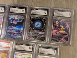 105 Pokemon Card Lot, CGC, PSA, TAG Slabs, Full Arts, Masterball, Vintage Cards - Image 2