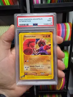 Pokemon Aquapolis Hitmonchan #81 NON-HOLO PSA 9 Mint Wotc Tcg Card Graded - Image 1