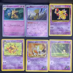 12x Pokemon Cards Alakazam Kadabra Abra Lot - Ultra Rare EX Vintage Promo TCG - Image 2