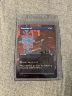 Counterspell (Borderless) Commander Masters Regular Signed By RK Post - Image 1