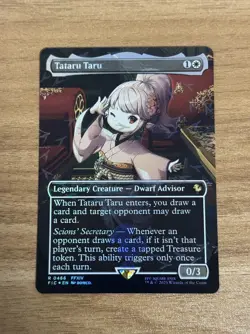 Tataru Taru - 466 - Borderless Chocobo Track Foil MTG Final Fantasy NM - Image 1
