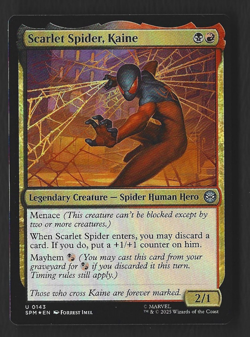 Magic The Gathering Marvel's Spider-Man #143 Scarlet Spider, Kaine FOIL - Image 1