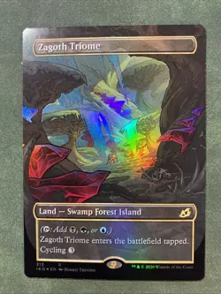 Zagoth Triome FOIL Showcase Ikoria Lair of Behemoths: Magic the Gathering - Image 1