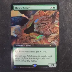 Muscle Sliver - Foil Extended - Secret Lair Series (MTG) - Image 1