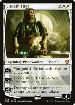 Elspeth Tirel Phyrexia: All Will Be One Commander HEAVILY PLD ABUGames - Image 1