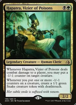 Magic The Gathering MTG HAPATRA, VIZIER OF POISONS Amonkhet NM Near Mint - Image 1