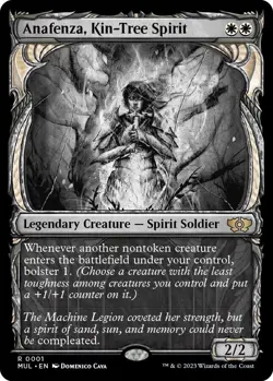 Magic the Gathering MARCH OF THE MACHINE ANAFENZA KIN TREE SPIRIT SHOWCASE RARE - Image 1
