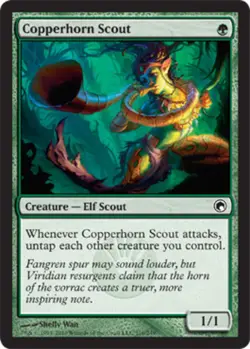 Copperhorn Scout ~ Lightly Played Scars of Mirrodin MTG Magic UltimateMTG Green - Image 1