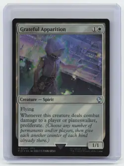 Commander: FINAL FANTASY #244 Grateful Apparition (Surge Foil) - Image 1