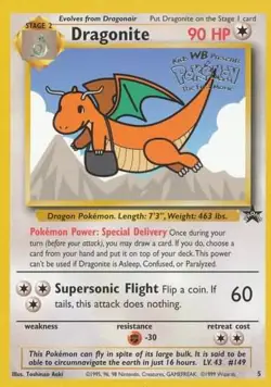 Damaged, English Pokemon Regular Dragonite - 5 - Mewtwo Strikes Back theatrical - Image 1