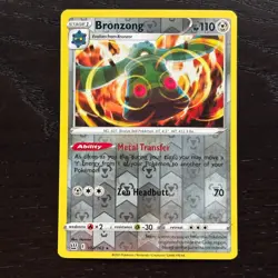 Bronzong 102/163 Pokemon Battle Styles Sword & Shield Reverse Holo Rare NM - Image 1
