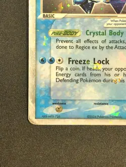 Regice ex 97/101 | Pokemon TCG | EX Hidden Legends | Holo Rare Cracked Ice | MP - Image 5
