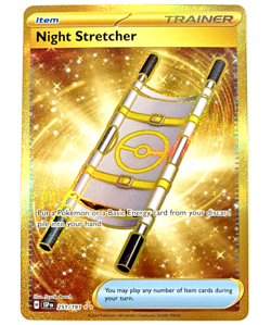 Pokemon Surging Sparks - Night Stretcher - Gold Hyper Rare - NM+/MINT 251/191 - Image 1