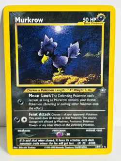 Murkrow - 24/111 Neo Genesis - Pokemon Card - Rare - - Image 1