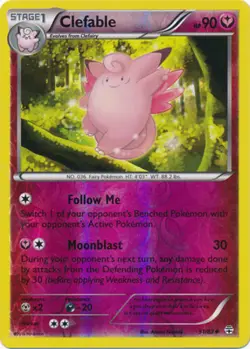 Pokemon - Clefable - 51/83 - Uncommon - Reverse Holo - Generations - NM - Image 1