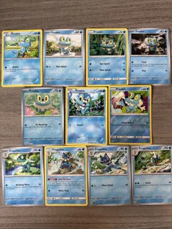 Froakie Frogadier Pokemon Card Collection Lot Of 11 With Reverse Holos - Image 1