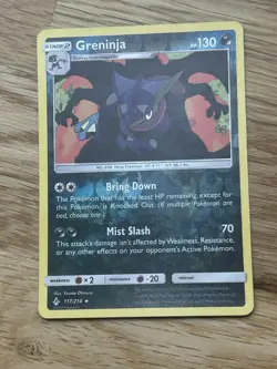 Pokemon TCG Cards Greninja 117/214 Unbroken Bonds Reverse Holo Rare Near Mint - Image 2