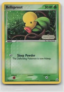 Pokemon Card Bellsprout Reverse Holo Legend Maker 49/92 STAMPED - Image 1