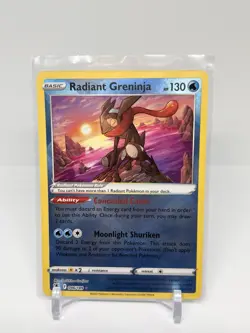 Pokemon TCG Radiant Greninja Astral Radiance Holo Card 046/189 - Image 1