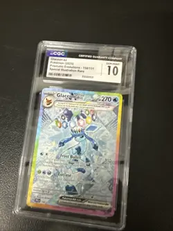 CGC 10 Gem Mint Glaceon ex 150/131 Prismatic Evolutions SIR Pokemon Card - Image 1