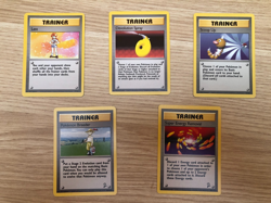 Pokemon Vintage 1999 Base Set, 2000 Base Set 2 Rare Trainer Card Lot - Image 1