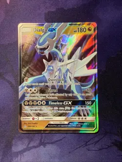 Pokemon Card TCG Dialga GX 100/156 Holo Ultra Rare Card SM Ultra Prism NM/Lp - Image 1