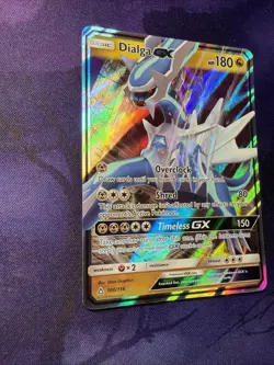 Pokemon Card TCG Dialga GX 100/156 Holo Ultra Rare Card SM Ultra Prism NM/Lp - Image 4